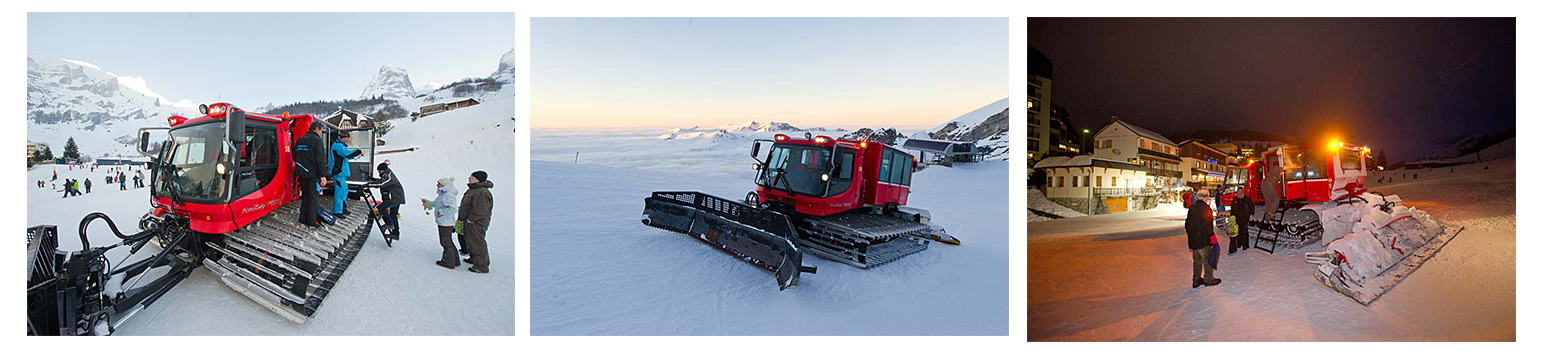 balade en dameuse dans les stations npy