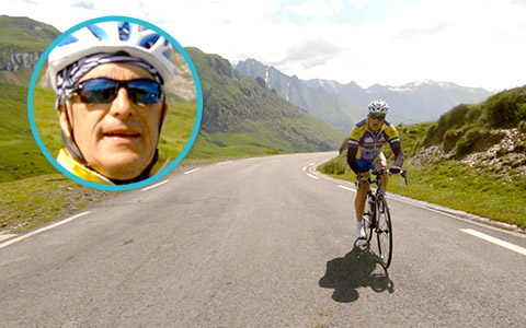 montee du col de peyresourde a velo