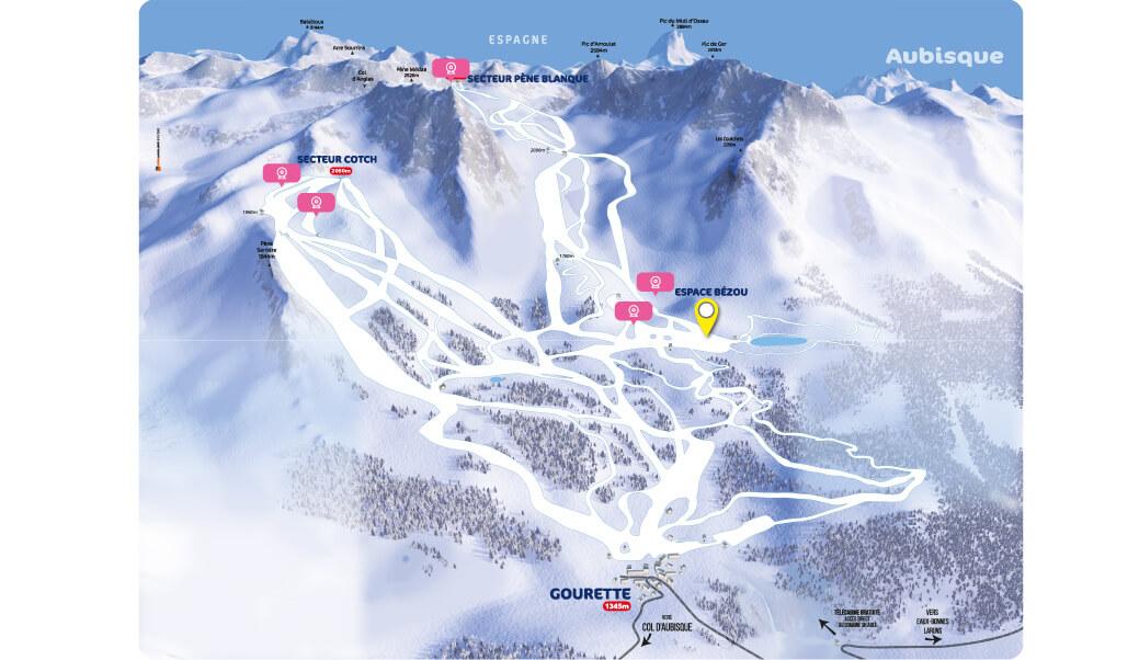 carte webcams gourette