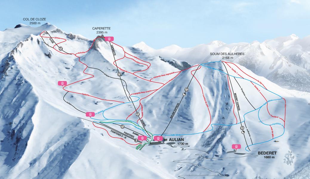 cartes de webcams de Luz-Ardiden